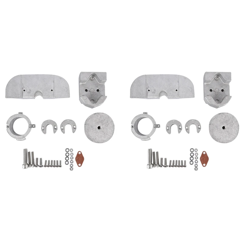 

2X Outboard Engine Anode Aluminum Alloy Kit For Mercury Alpha One Gen 888756Q03 Outboard Engine Protection Anode