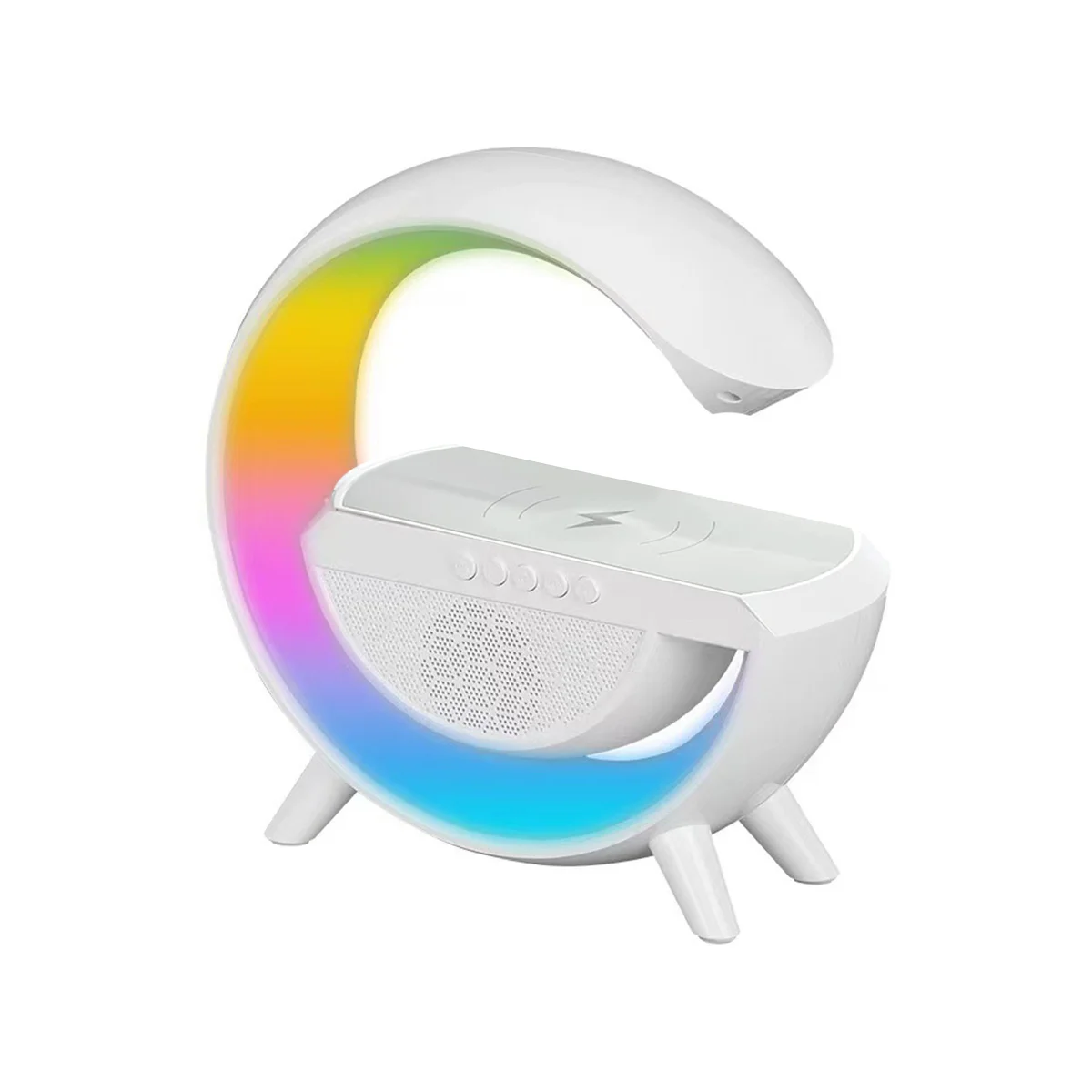 

Bluetooth Speakers Table Lamp for Living Room Decor Night Light Bedside Lamp with 10W Wireless Charging Gift for Kids