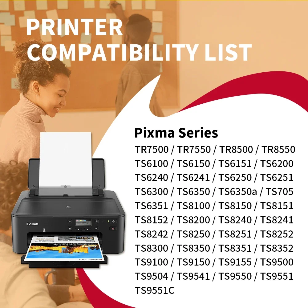 GIKAR For Canon 580 581 PGI-580 CLI-581 PGI580 580XL ink cartridge For canon PIXMA TR7550 TR8550 TR 7550 TS6150 TS6151 TS 6150