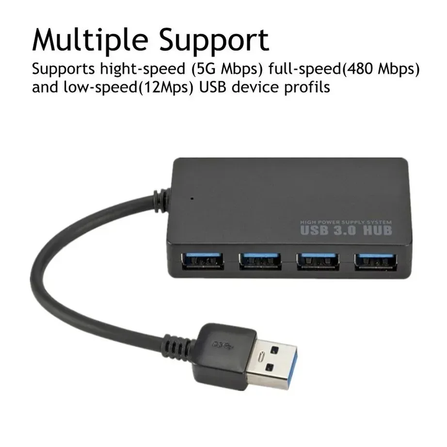 YIGETOHDE High Speed USB 3.0 HUB Multi USB Splitter 4 Ports Expander Multiple USB Expander Computer Accessories For Laptop PC - 5