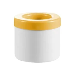 Silicone Round Ice Cube Maker | Creative DIY Ice Bucket & Barware Tool (1pc yellow)