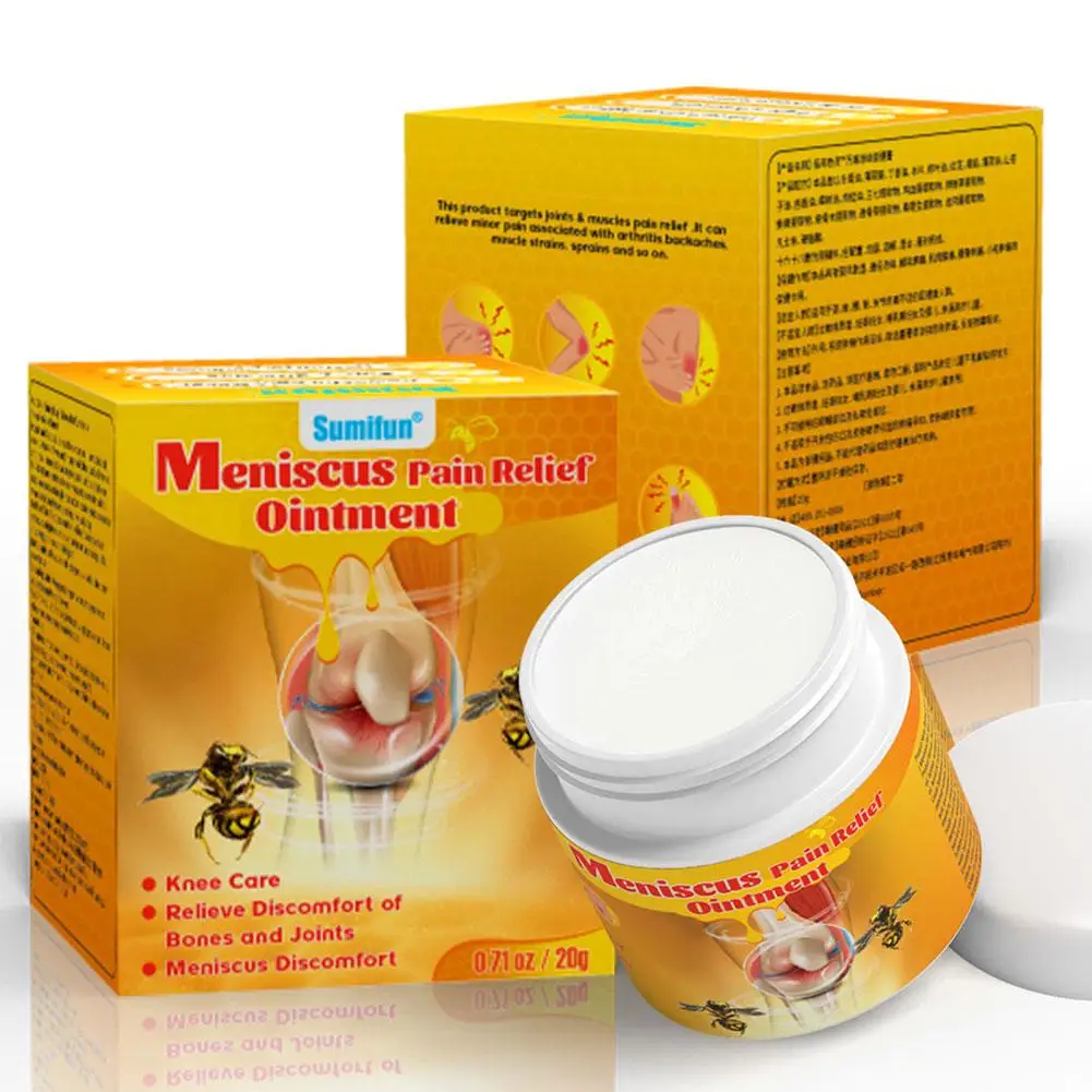 Bee Knee Pain Relief Cream Meniscus Sprain Medical Plaster Arthritis Rheumatoid Joints Analgesic Ointment Support Care 10pcs pain ointment gel,sore healing cream