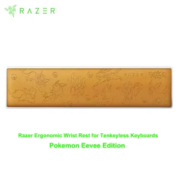 Razer 포켓몬 이브이 에디션 인체공학적 손목 받침대, 87 키 텐키리스 키보드용, 인체 공학적 디자인, 미끄럼 방지 고무 발