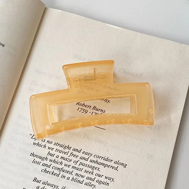 Hot Sale Solid Color Claw Clip Large Barrette Crab Hair Claws Bath Clip Ponytail Clip For Women Girls Hair Accessories Gifts 0018-9-8cm