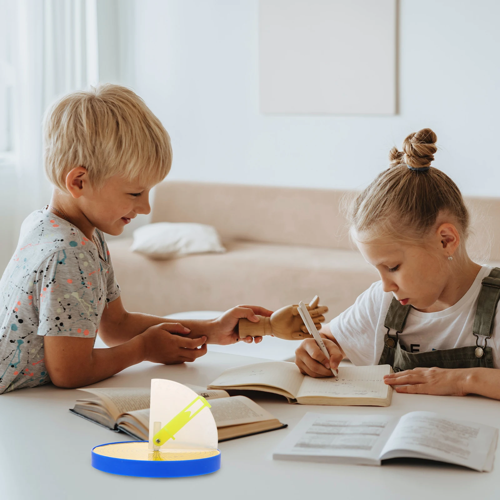 2개 세트 태양 높이 측정기 플라스틱 지리 연구 보조 교육용 태양 높이 측정 도구 학교 교육용