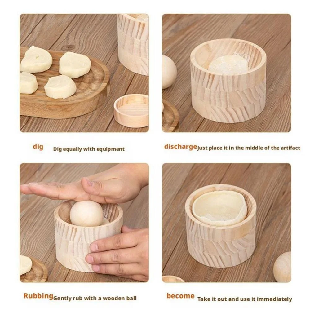 Pastry Tool Dumpling Maker Reusable Round Shaped Dumpling Wrapper Skin Making Mold DIY Non-Stick Surface