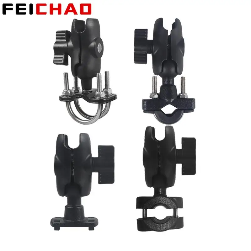 CameraMotorcycleHandlebarMount1inchBallDoubleSocketArmBikeBicycleMirrorHolderClamp
