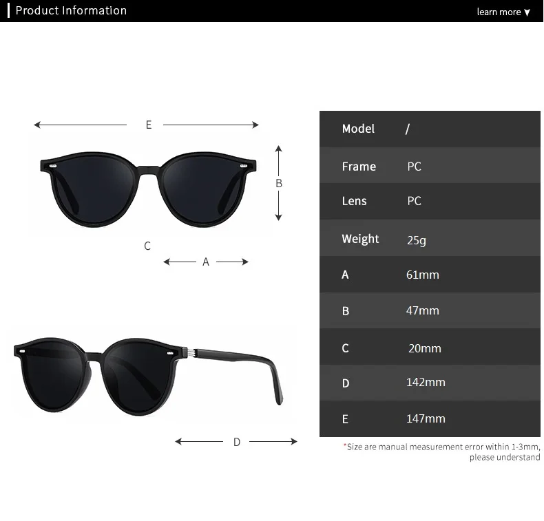 2022 New Polarized Sunglasses Women Men Fashion Round Famale Brand Design Sun Glasses Male Eyewear UV400 gafas de sol mujer big sunglasses