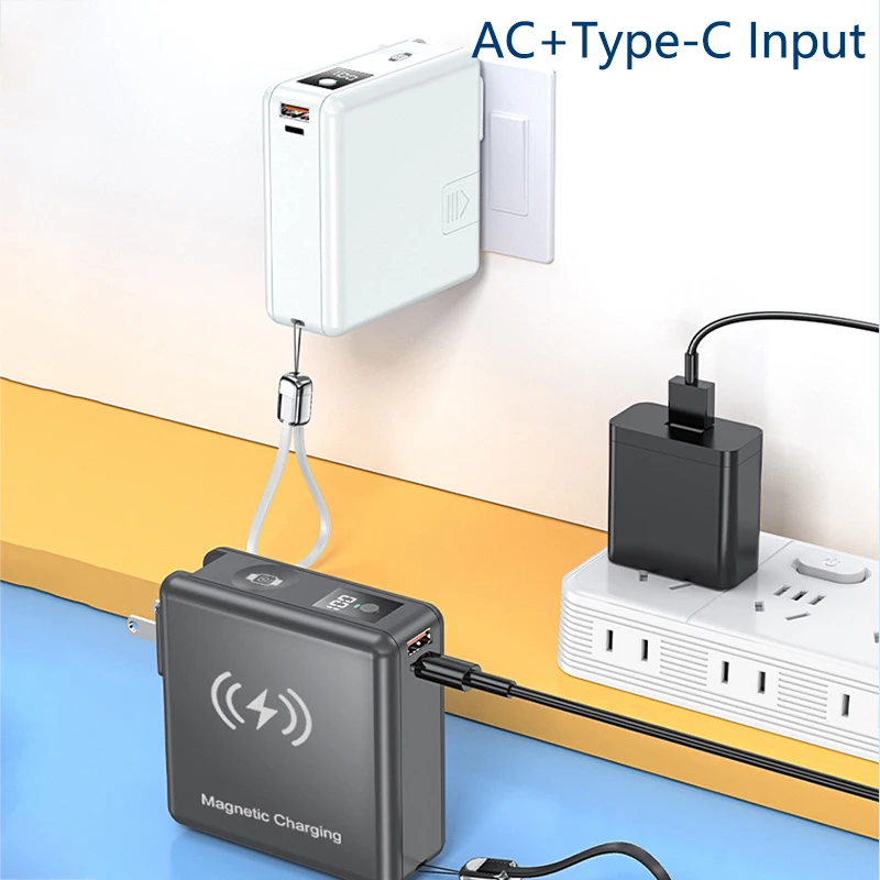15000mAh Magnetic Wireless Charge Power Bank for iPhone 14 13