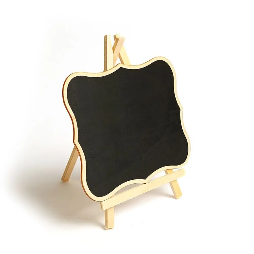 Painting Wipeable Guide Board To do List Writting Chalkboard With Stand Reminder Board Wooden Easel Mini Blackboard