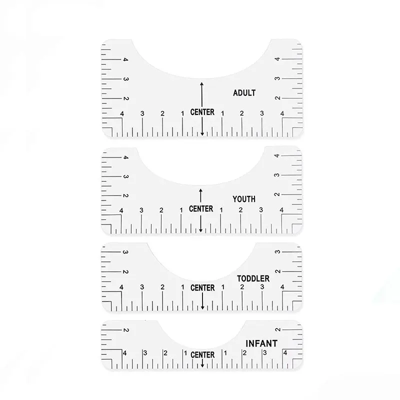 4PCS-Black) - Tshirt Ruler Guide for Vinyl,T Shirt Ruler to Centre