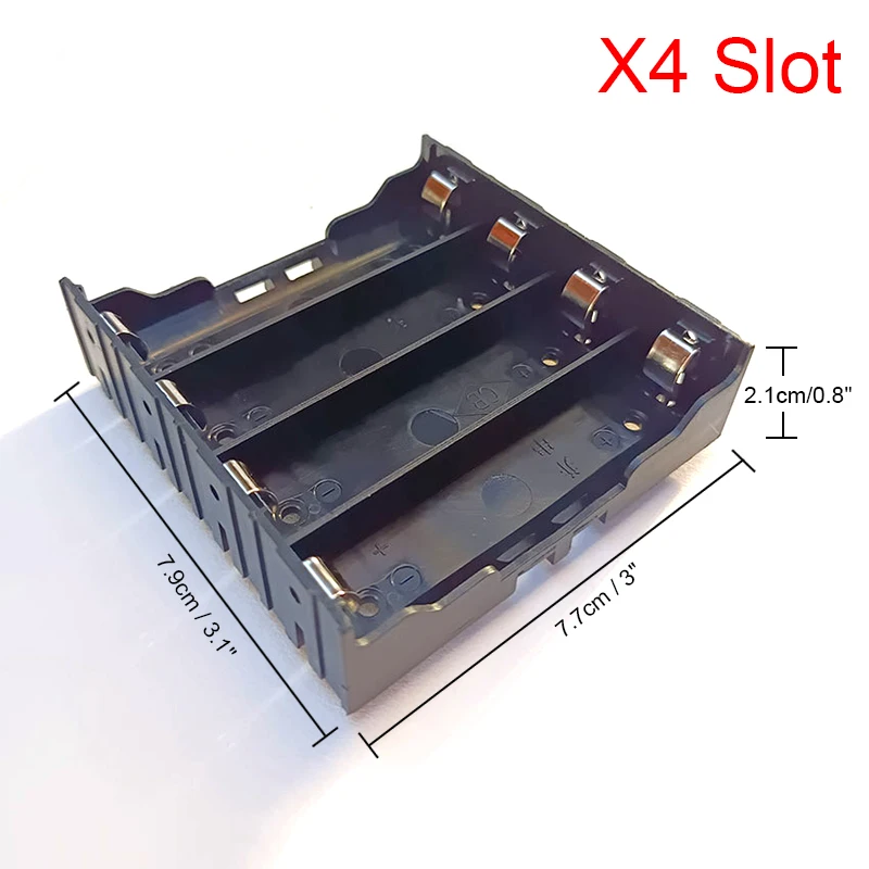 Boîtier batterie 18650 1-4 slots ABS pour drone DIY
