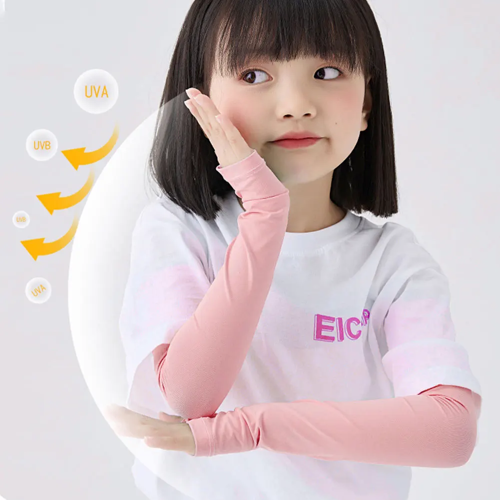 Summer Cooling Arm Guard Sleeves - UV Protection for Kids, Outdoor Sports & Activities