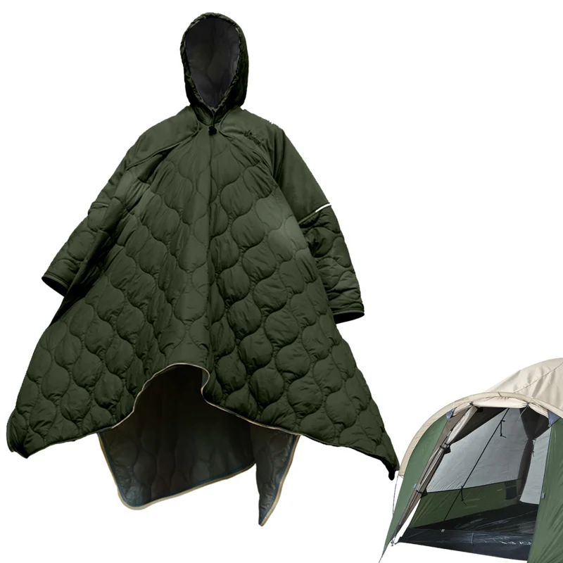 

Wearable Sleeping Bag Cloak Cape Wearable Blanket Sleeping Quilt Portable Windproof Outdoor Stadium Blanket Hooded For Hiking