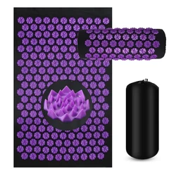 3-Piece Acupressure Massage Cushion Set for Stress and Pain Relief (3PCS-Purple)