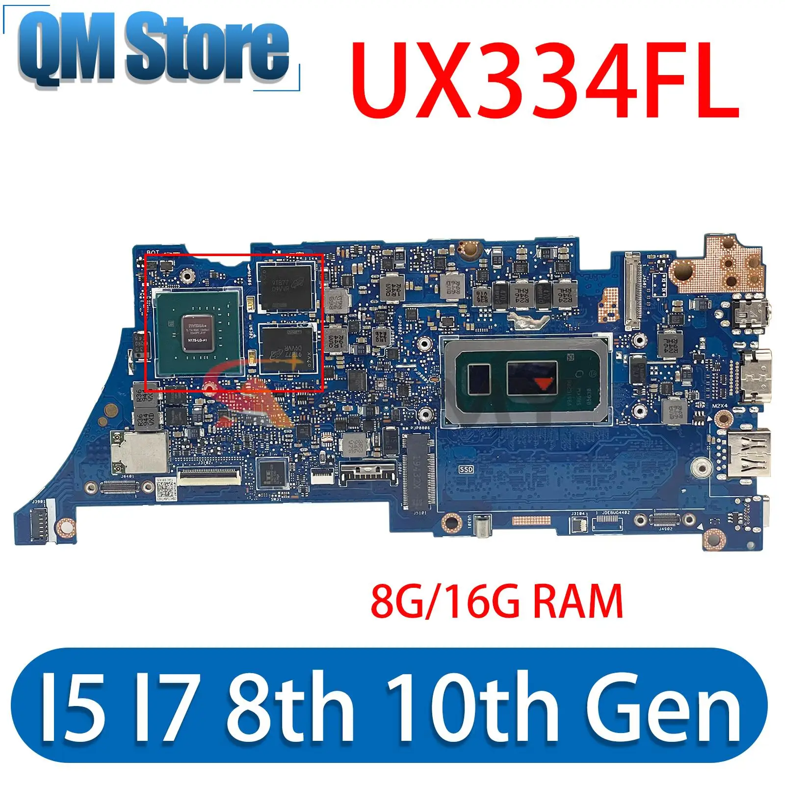 Mainboard-UX334FL-UX334FLC-UX434FLC-UX334FA-UX434FA-UX434FL-BX334F ...