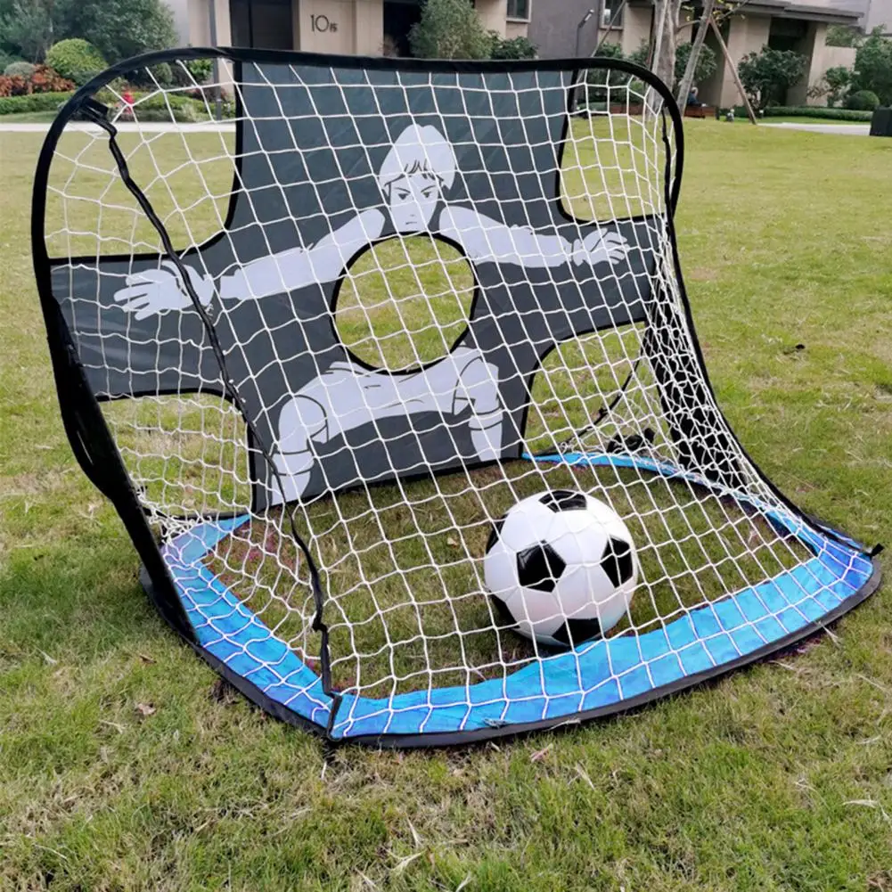 Children's Football Goal Foldable Kids Target Net Portable Mini Folding  Soccer Goal Training Goal Kids Net Target Training Goal