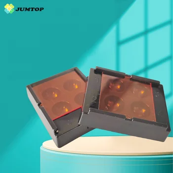Dental Resin Shade Light Box Mix Composite Hood Case Protector Veneer Storage Box Denture Teeth Patch Shading Organizer Tool 1