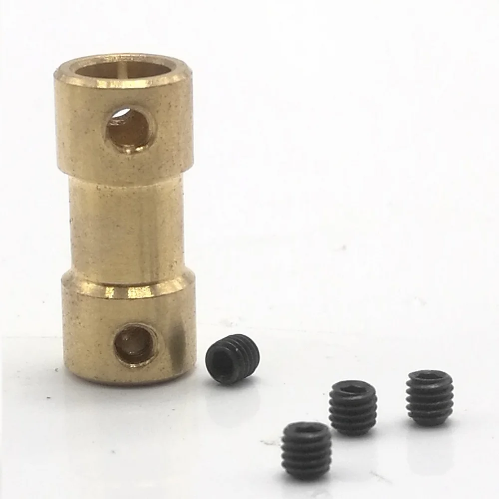 Shaft Coupler 1pc 2mm/2.3mm/3mm/3.17mm/4mm/5mm/6mm Brass Flexible Motor Transmission Connector