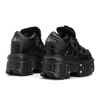 2025 New Punk Style Women Shoes Lace-up Heel Height 6CM Platform Shoes Woman Gothic Ankle Rock Boots Metal Decor Woman Sneakers 4