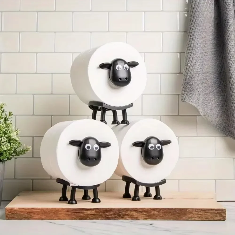Cute Sheep Toilet Paper Holder Stand 1