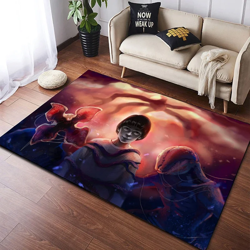 thumbnail image 1 of American TV Stranger Things Carpet Kitchen MatEntrance Doormat Bedroom Floor Decoration Living Room Carpet Bathroom Anti-slip, 1 of 5