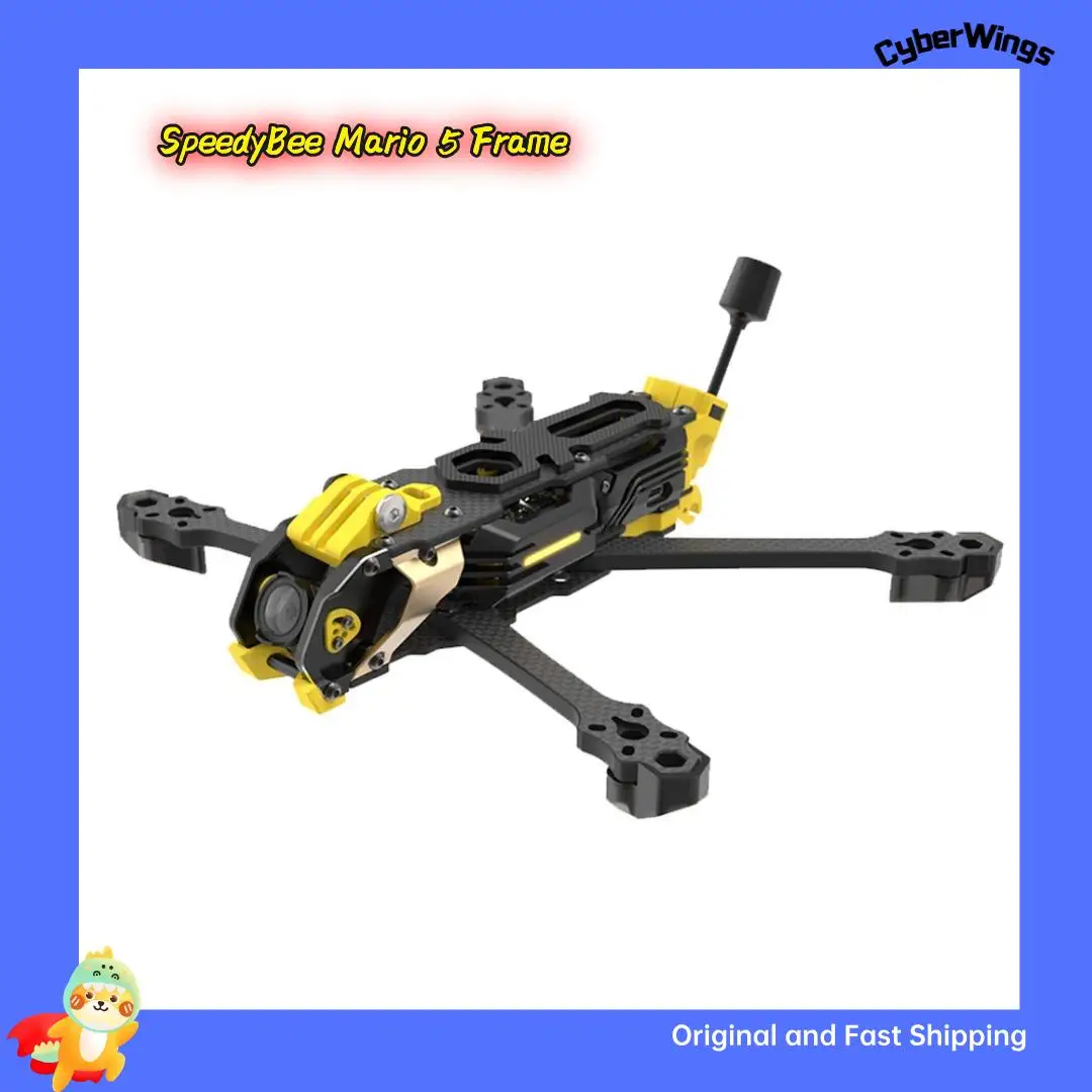 SpeedyBee Mario 5 Frame DC / XH ADV/PRO with New Design Carbon Fiber Arms with LED Strip Channels