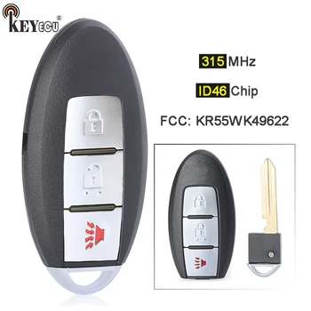 Keyforkess 315MHz ID46 Chip keykeykess Remote Key Fob 3 1 4 Btn per Nissan Murano 370z Infiniti EX35 EX37 FX35 QX50 2009-13