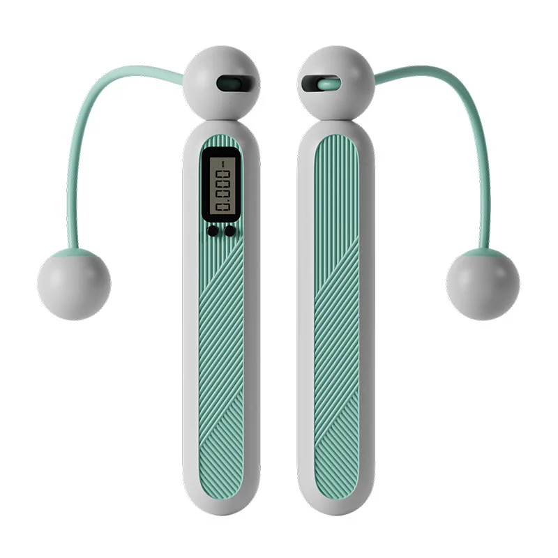 Cordless Electronic Skipping Rope Gym Fitness Skipping Rope Smart with LCD Screen Counting Speed Jumping