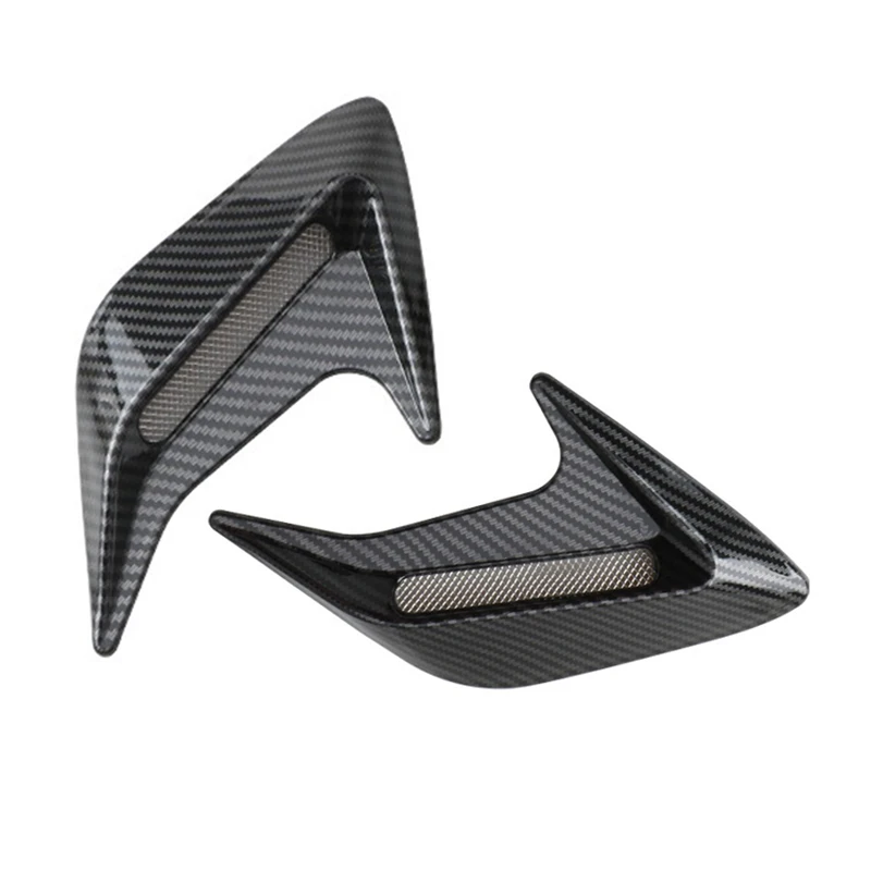 2Pcs 3D Auto Seite Vent Aufkleber Air Flow Fender Intake Aufkleber Shark Gills Side Vent Aufkleber Auto Seite Fender vent Aufkleber Deco – Detail 11