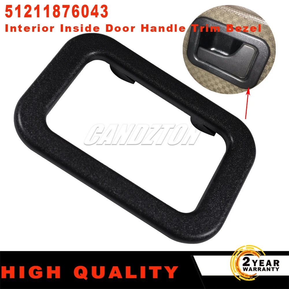 1Pc Car Interior Door Handle Cover Trim Bezel Per Bmw E30 E28 E24 E23 318I 325E 325I 325Is 524Td 528E 533I 633Csi 51211876043