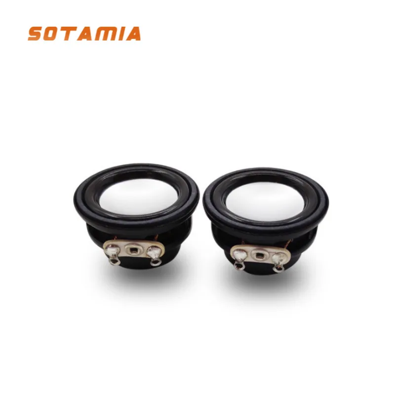 SOTAMIA Mini Sound Speaker 4 Ohm 2 W 27mm Inner Magnetic Loudspeaker DIY Multimedia Music Amplifier Speaker Home Theater 2Pcs bluetooth speaker computer speaker outdoor speakers full range speaker speaker repair parts piezoelectric speaker mid range speaker line array speaker