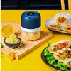 250ml Wireless Electric Mini Garlic Press Auxiliary Food Cooking Machine Small Ha Household Kitchen Tools Meat Grinder Pepper 2