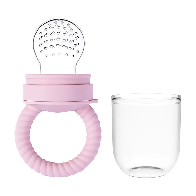 1pcs Food Bite Bag Feeder Fruit Vegetable Feeding Food Grade Silicone Feeding Tableware Silicone Baby Pacifier Bottle Feeder 5
