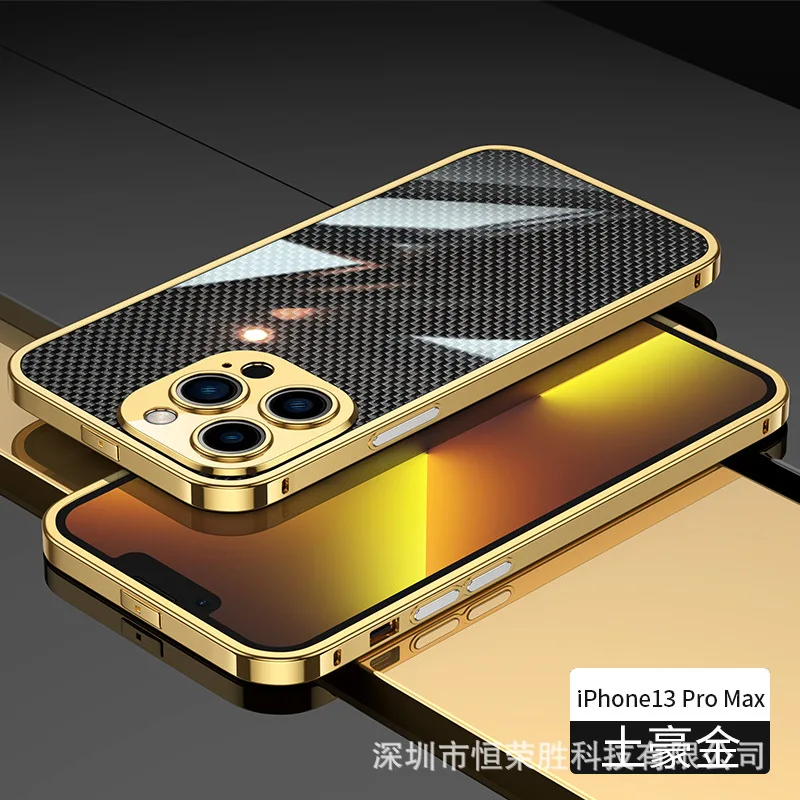 

The new real carbon fiber is suitable for iPhone14 Pro max Apple 13Pro 12 mini 11Pro max drop-resistant ultra-thin case