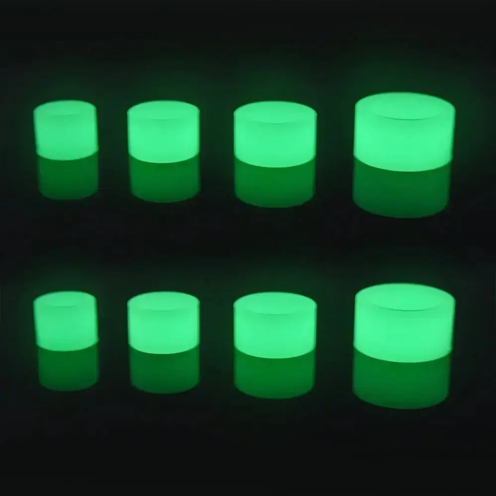 10Pcs Durable Silicone Fishing Rod Anti-skid Circle Luminous Absorbing Sweat Handle Wrapping Belt Rod Stop Ring O-ring