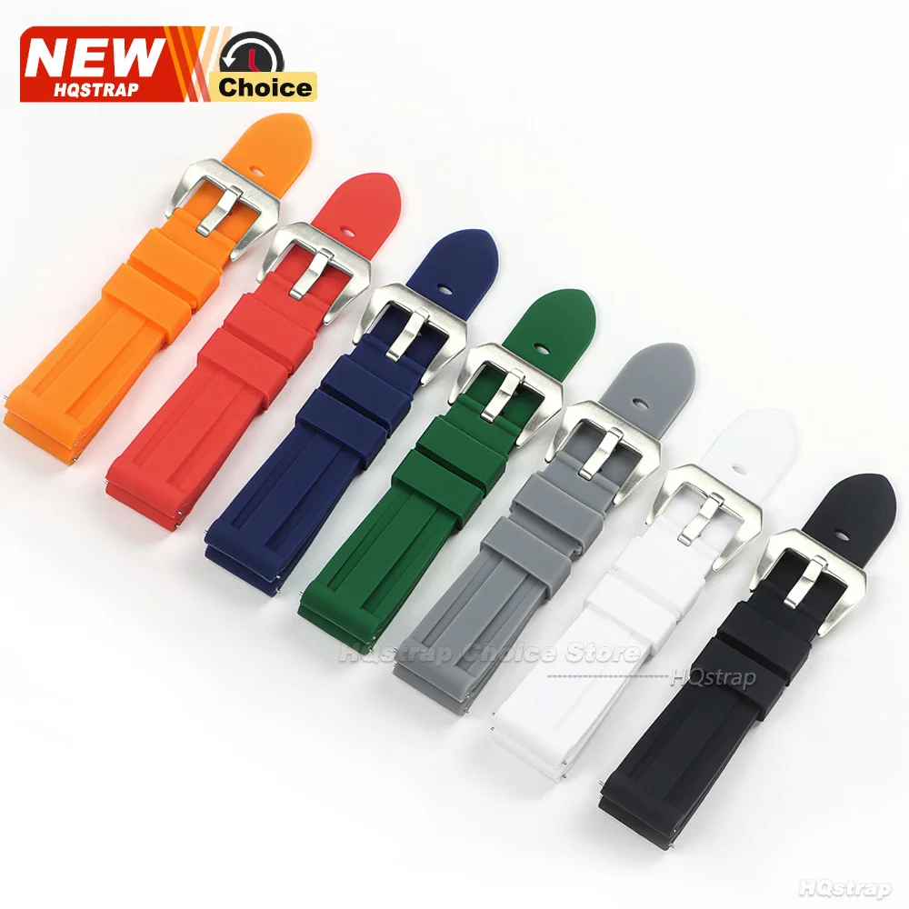 Premium Quick Release Silicone Sports Watch Band - Waterproof, Soft, and Comfortable