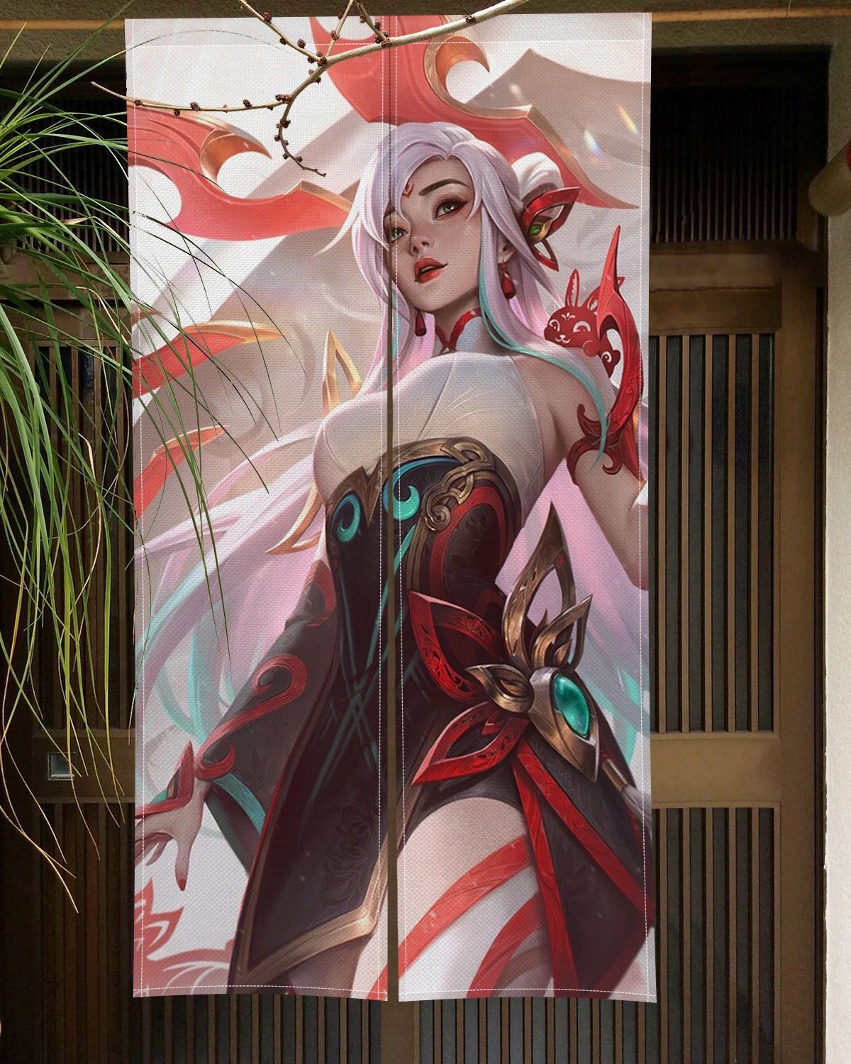 Japan Anime Characters Door Curtain Cute Painting Kitchen Room Doorway Partition Curtains Drape Entrance Hanging Half-Curtain 3