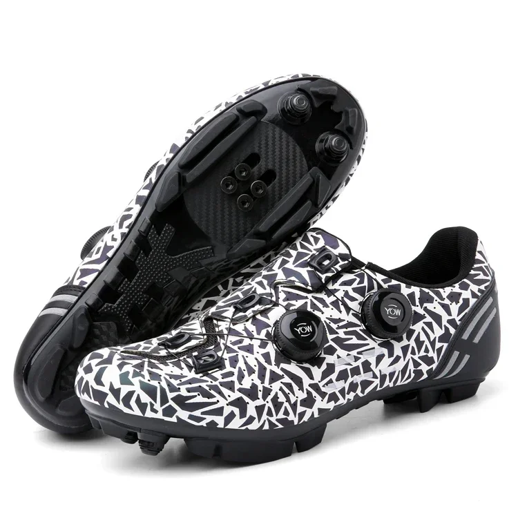 Trail Mountain Bicycle Footwear Spd Pedal Cycling Shoes Men MTB Cycling Sneaker Road Sport Bike Boots Flat Racing Speed Sneaker cycling shoes