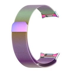 Milanese Loop Magnetic Metal Strap for Smartwatch - Stainless Steel Wristband (Colorful)