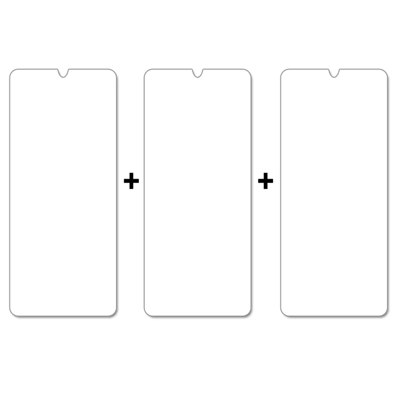 Clear HD Tempered Glass Screen Protector with Rear Camera Lens Film