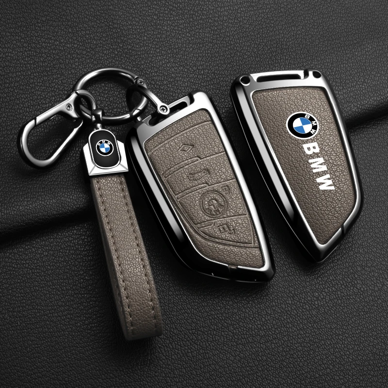 Goat Skin Car Key Case for BMW F10 F11 F15 F16 F20 F25 F30 F34 X1 X3 X5 X6 X7 G01 G02 G30 G05 G07 3 5 7 Series U11 I7 I20 M3 M4 key case key case cover car key shell remote control case cover