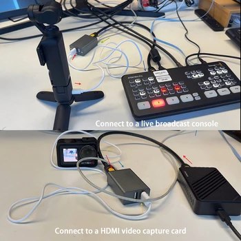 Convertitore video da USB a HDMI UVC per Pocket3/4 per live streaming / trasmissione video su monitor TV / scheda di acquisizione video