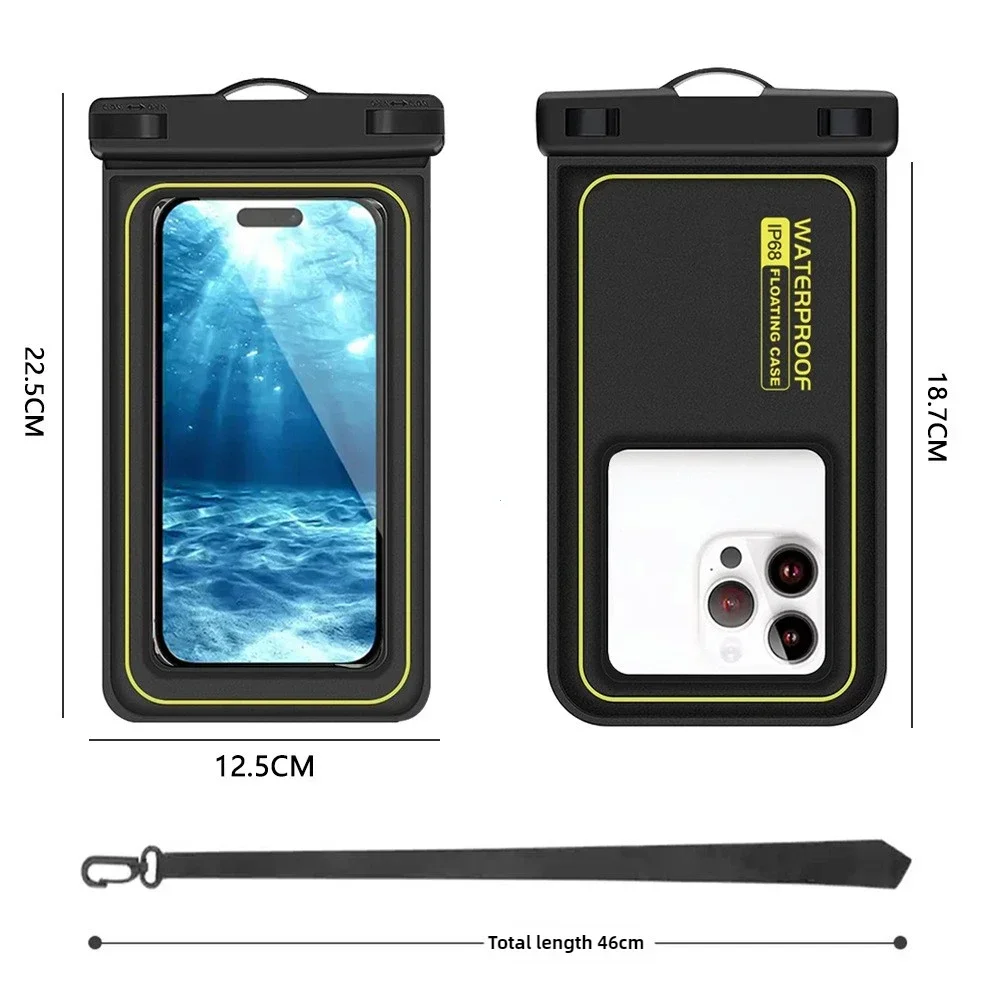 Upgrade Sponge Waterproof Phone Bag Universal Crossbody Swimming Surfing Storage Pouch For iPhone Samsung Xiaomi Google