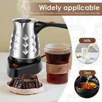 Cafetière turque de 500 ML, cafetière électrique en acier inoxydable avec poignée pliante, pour le bureau et la maison 4