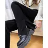 Maternity Pants Fall Winter 2023 New Open Wide-leg Pants Spring Autumn Outside Wear Bottoming Straight Pants Fall Clothing 3
