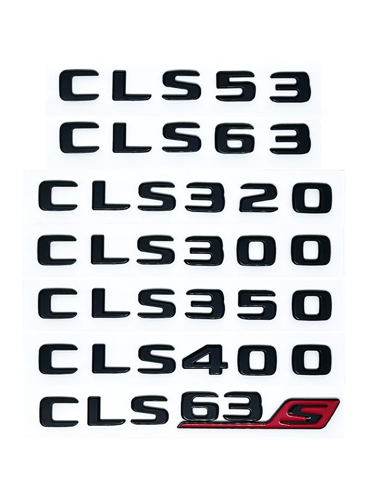 Car Trunk Letters Logo Emblem Badge Decals Sticker For Mercedes Benz ...