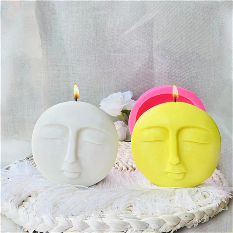 3D Face Decoration Silicone Mold Resin Epoxy Craft Polymer Clay Craft