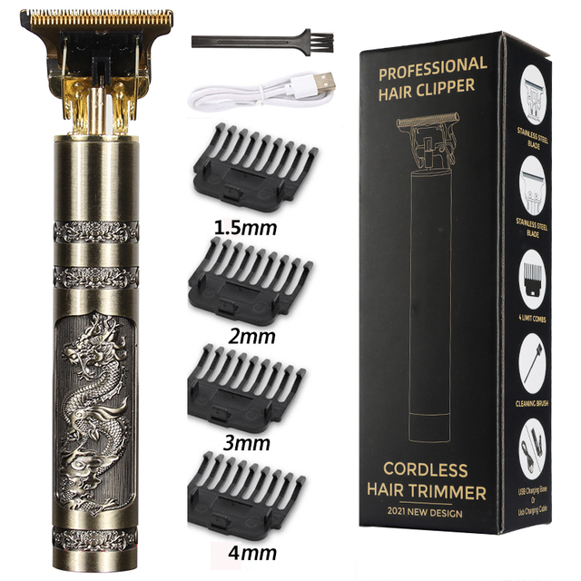 USB Electric Hair Cutting Professional Beard Trimmer Machine Rechargeable New Hair Clipper Man Shaver Trimmer For Men Barber