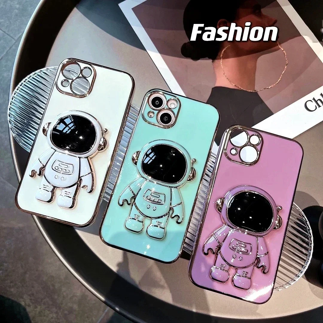 Astronaut Stand Holder Phone Case with Kickstand and Stylish Design